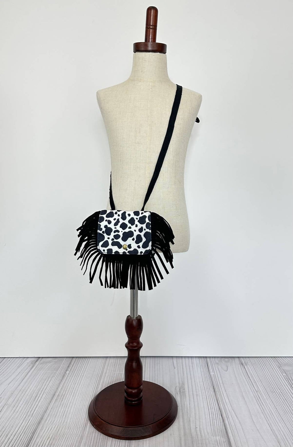 Cow Fringe Purse