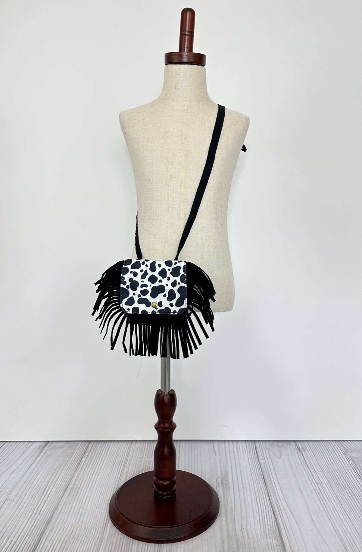 Cow Fringe Purse
