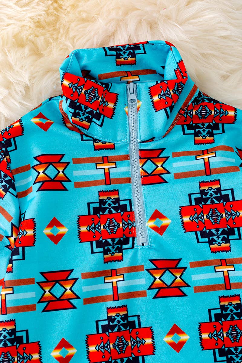 BOYS AZTEC PULLOVER SWEATSHIRT. TPB40218 SOL