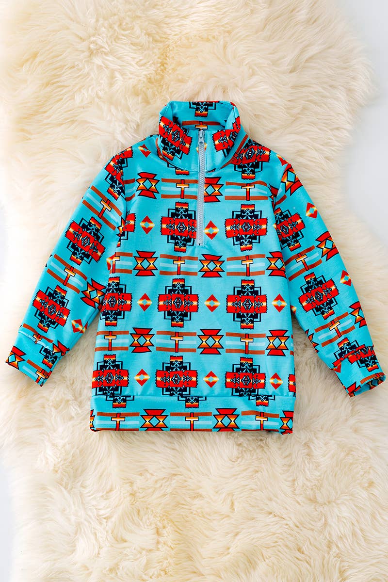 BOYS AZTEC PULLOVER SWEATSHIRT. TPB40218 SOL