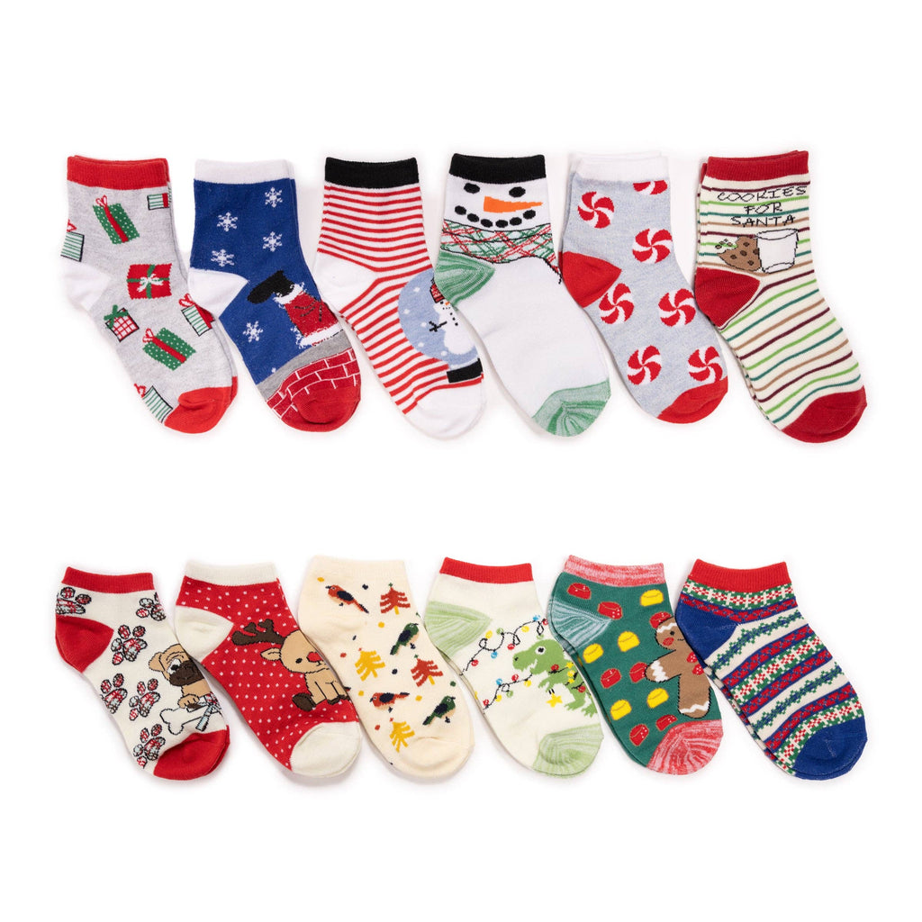 MUK LUKS Kids 12 Days of Christmas Socks