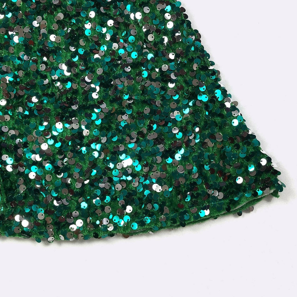 Emerald Sequin Flares