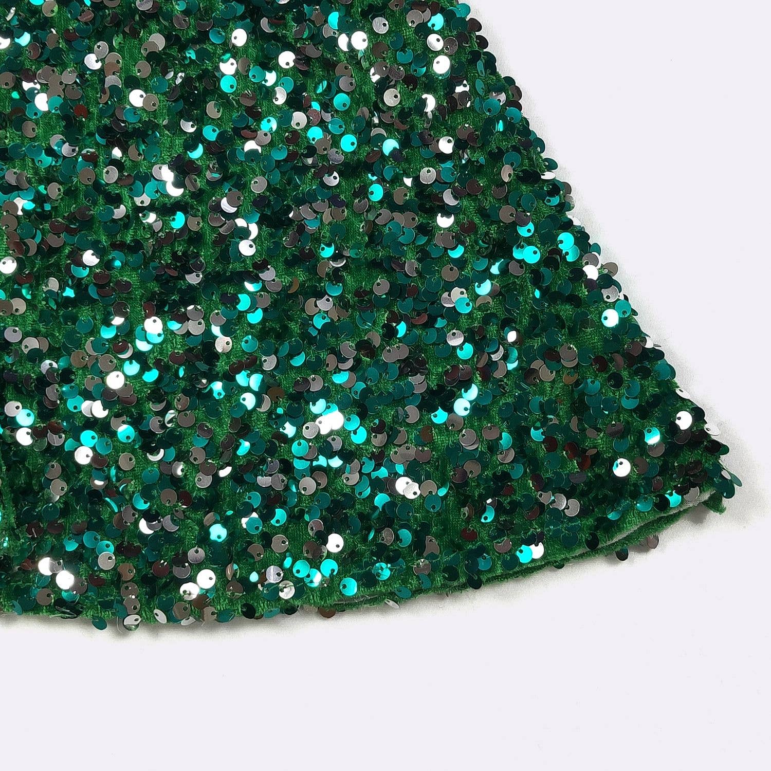 Emerald Sequin Flares