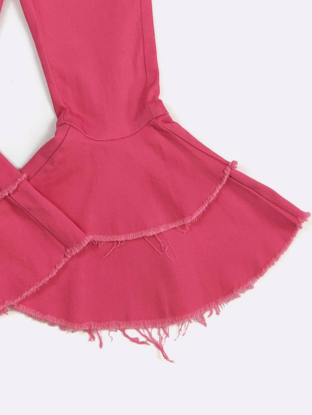 Hot Pink Denim Flares