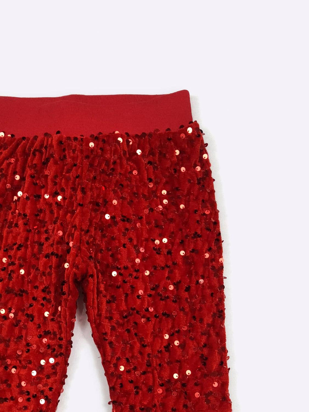 Red Sequin Flares