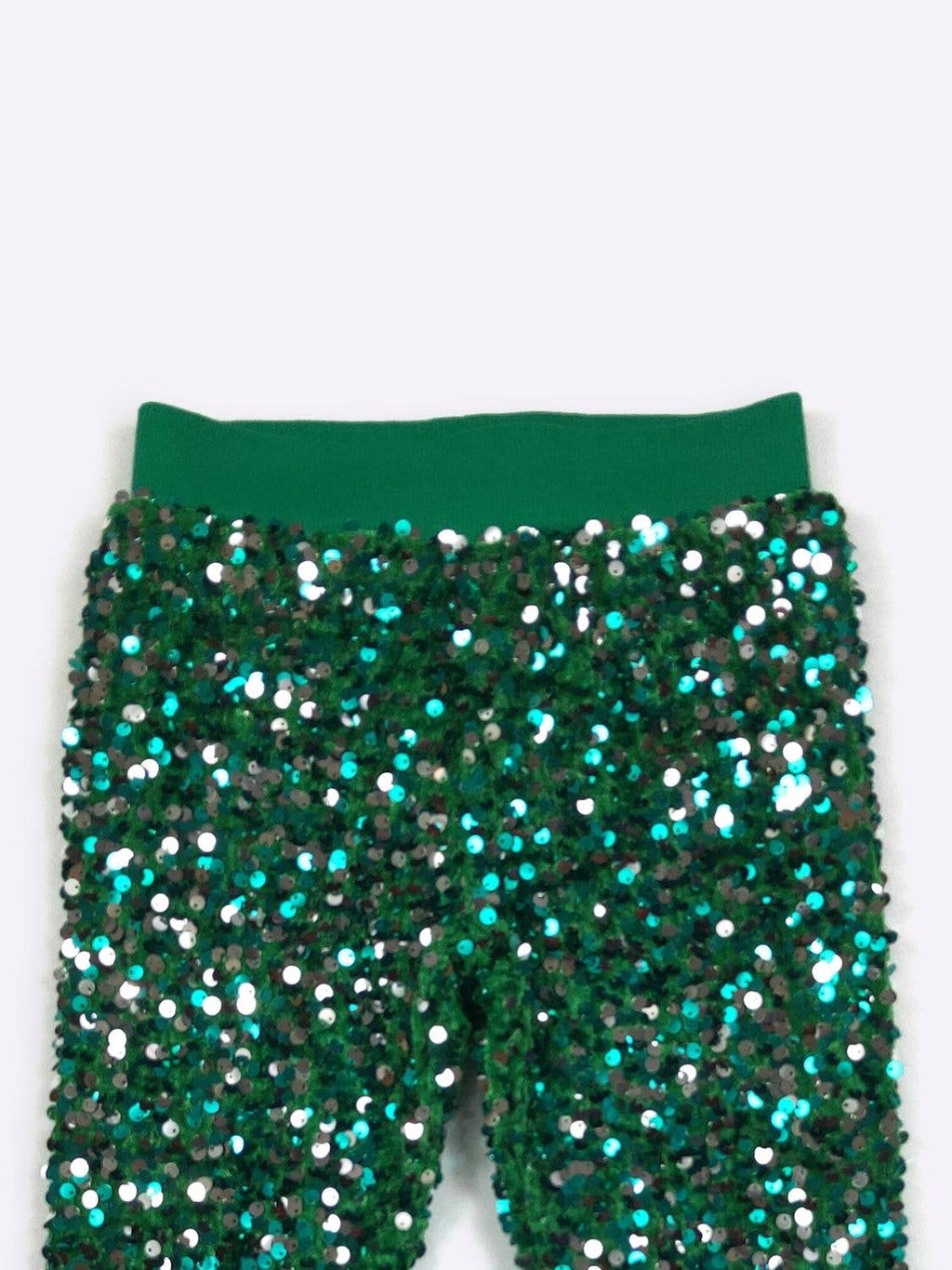Emerald Sequin Flares