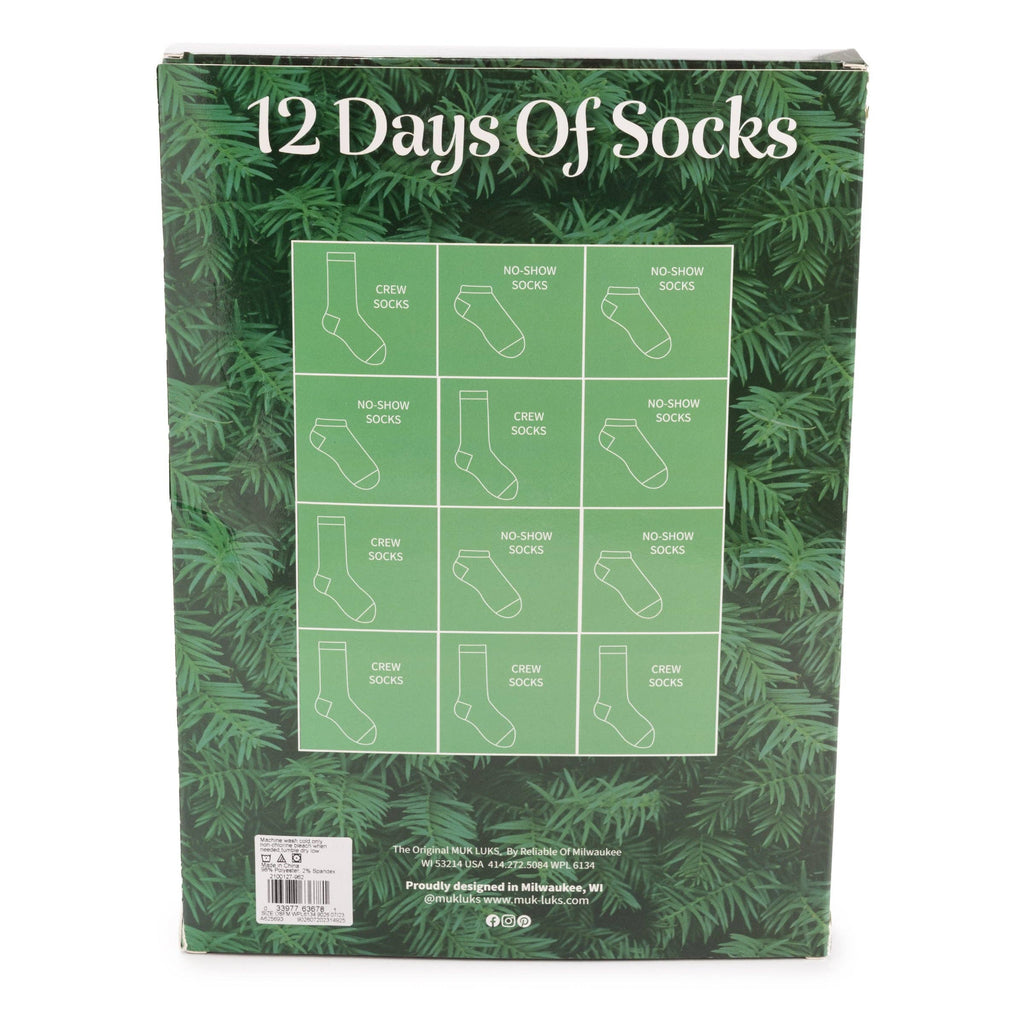MUK LUKS Kids 12 Days of Christmas Socks