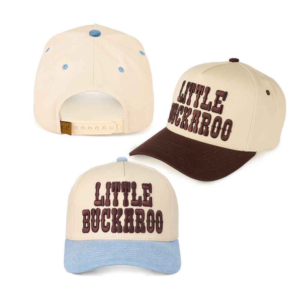 C.C LITTLE BUCKAROO Embroidered KIDS Snapback Cap