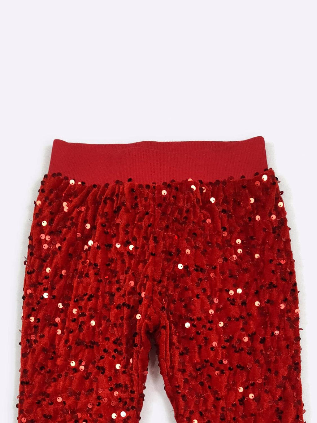 Red Sequin Flares