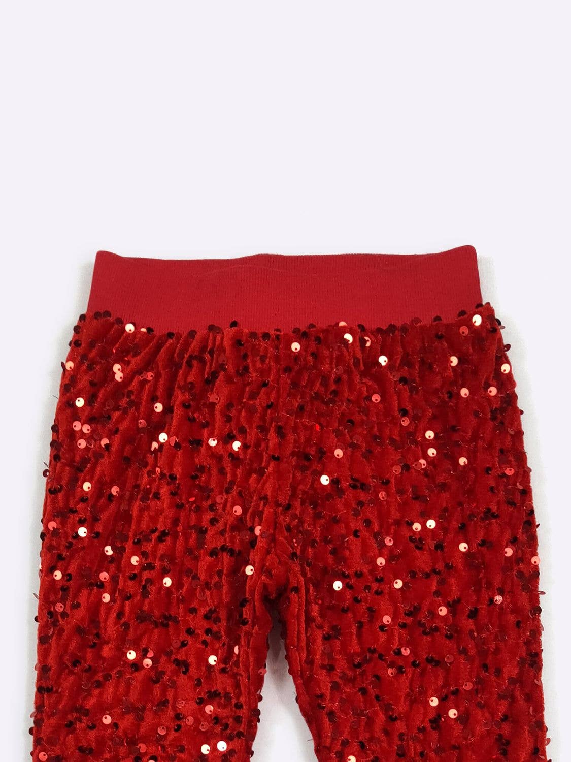 Red Sequin Flares