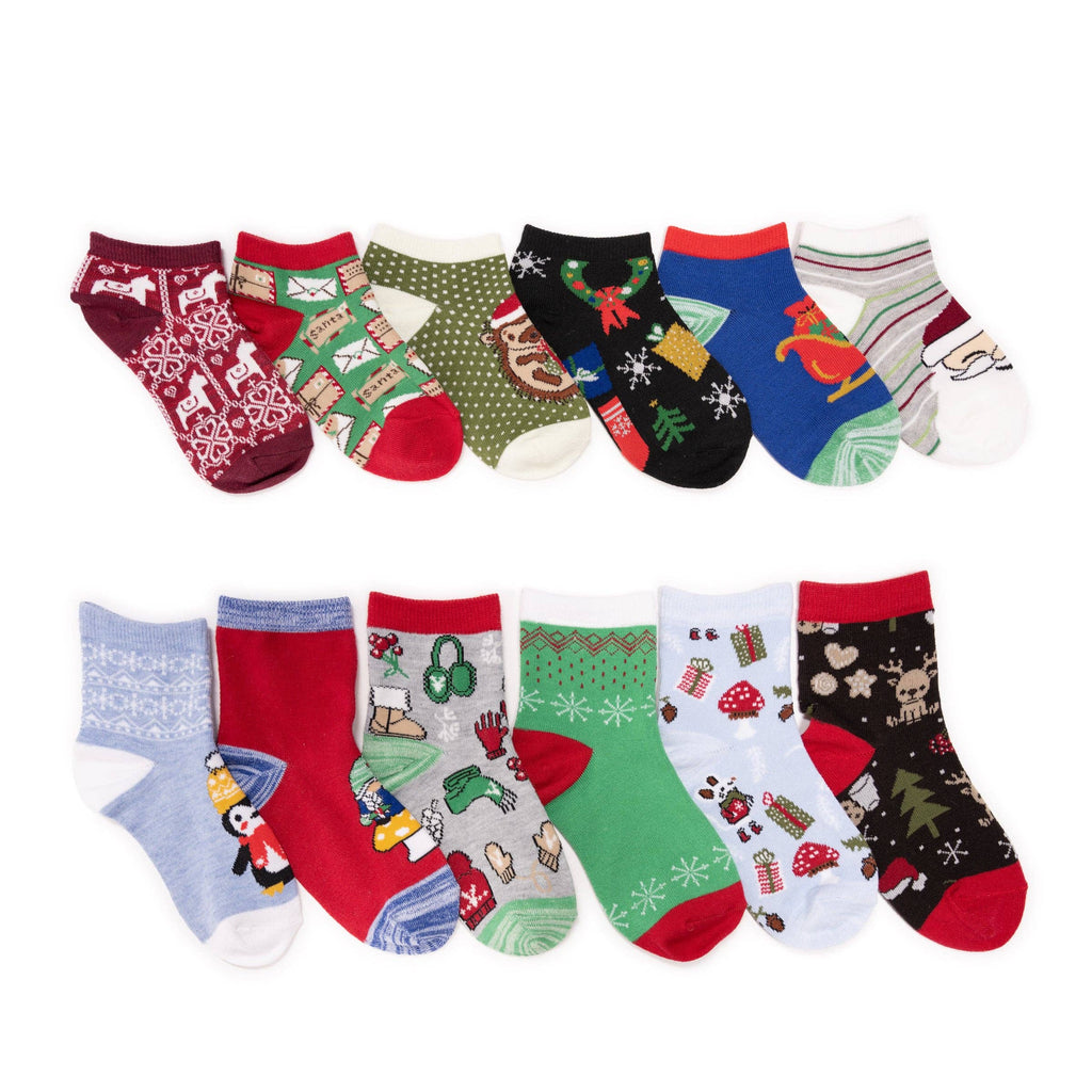 MUK LUKS Kids 12 Days of Christmas Socks