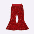 Red Sequin Flares