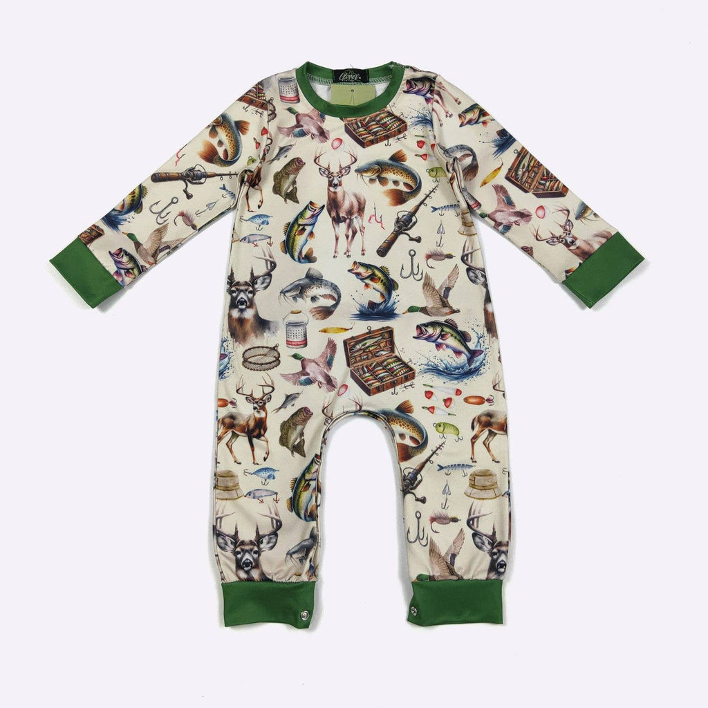 Hunt Fish Boy Romper