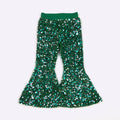 Emerald Sequin Flares