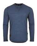 Men's Long Sleeve Crew Neck Vintage Garment Wash T-Shirt