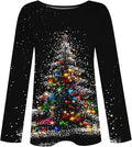Womens Long Sleeve Christmas Tree Shirt