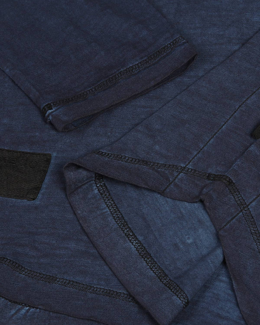 Men's Long Sleeve Crew Neck Vintage Garment Wash T-Shirt