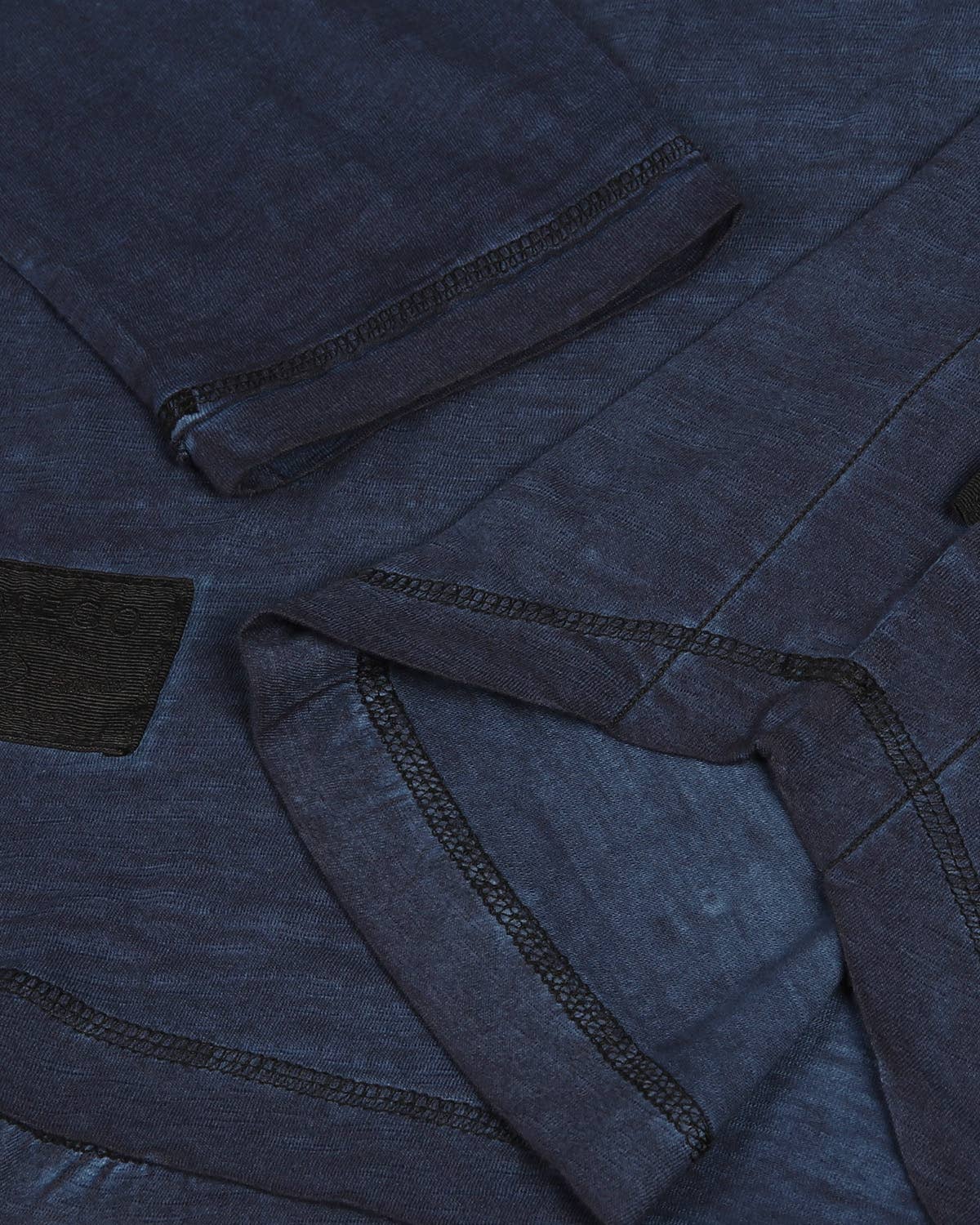 Men's Long Sleeve Crew Neck Vintage Garment Wash T-Shirt