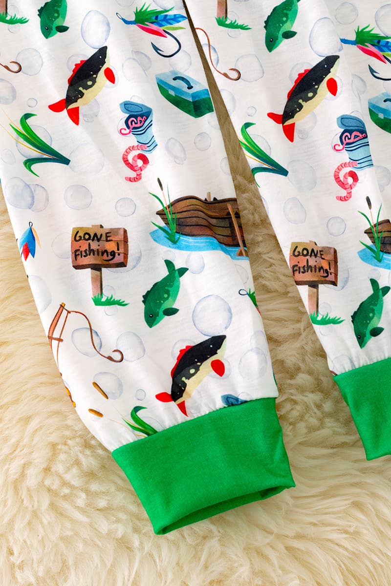GONE FISHING BOYS PRINTED PAJAMAS. PJB40016 JEAN