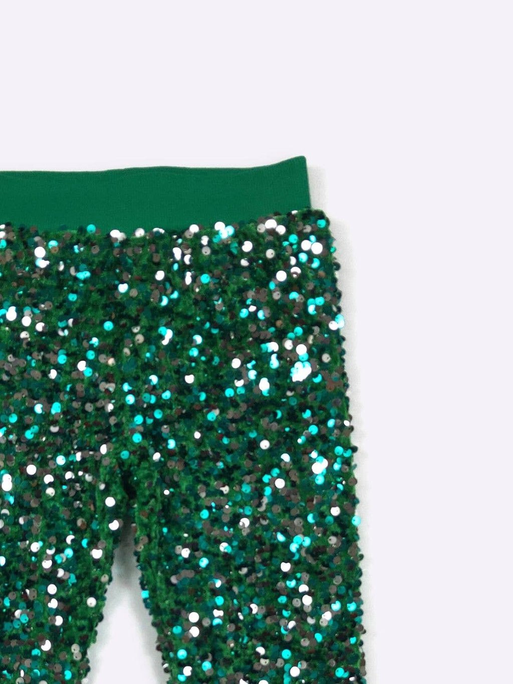 Emerald Sequin Flares