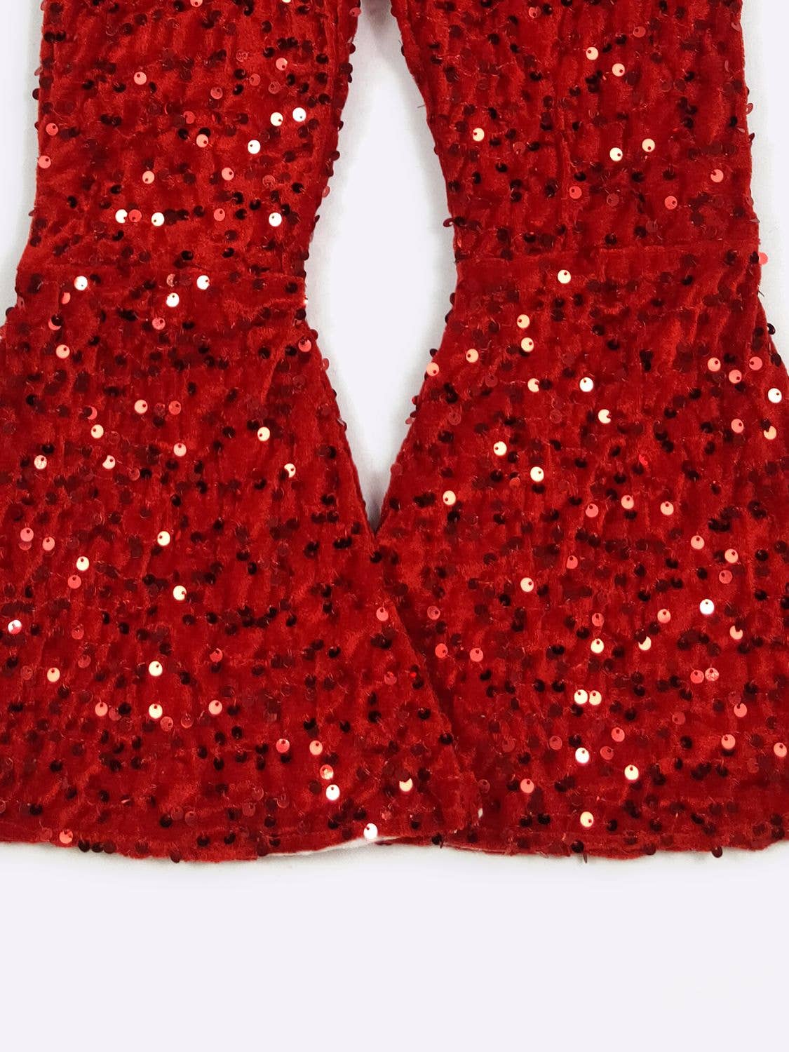 Red Sequin Flares