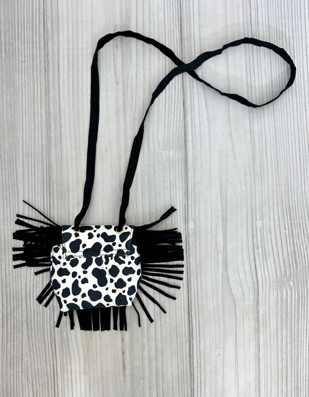 Cow Fringe Purse