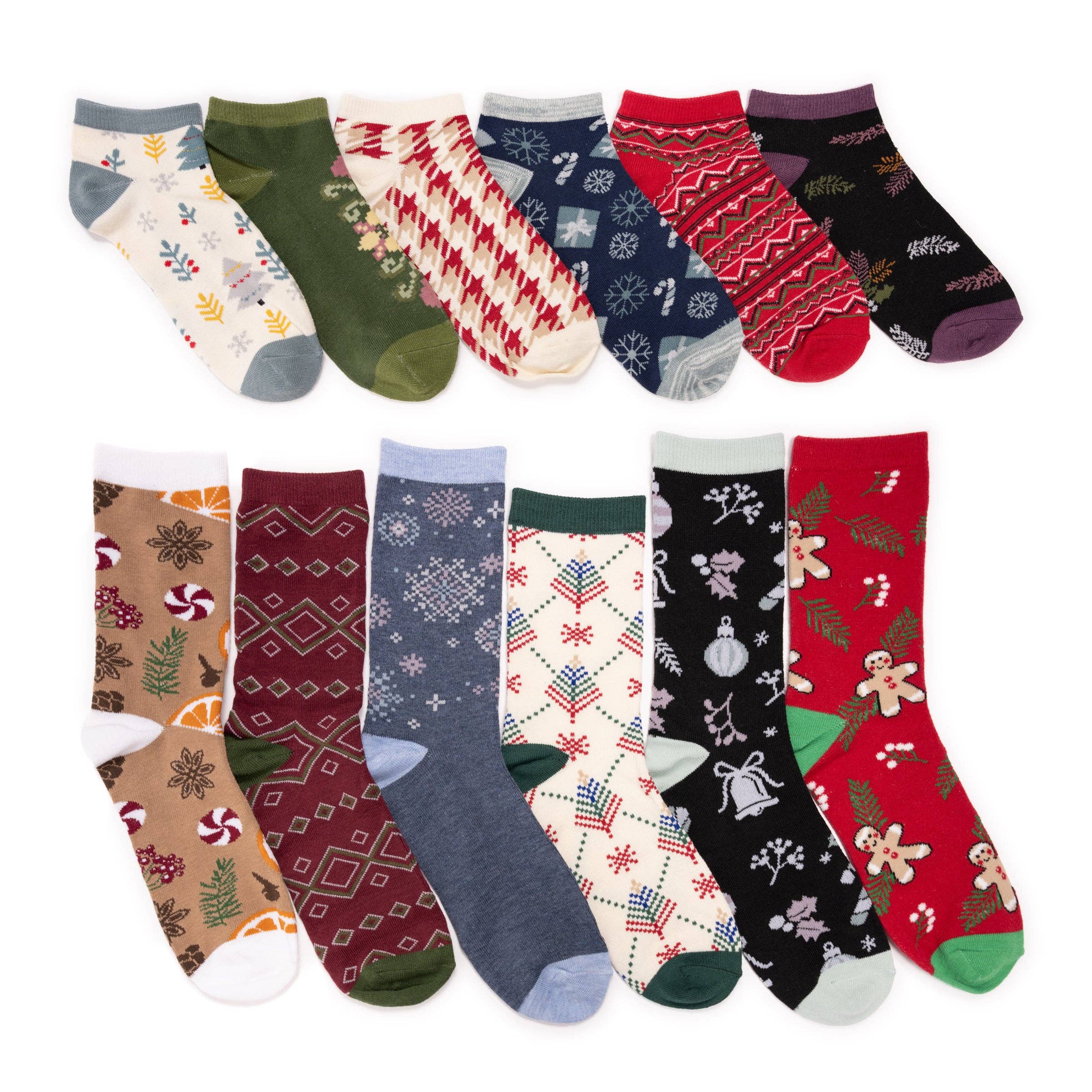 Women's 12 Days of Christmas Socks
