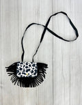 Cow Fringe Purse