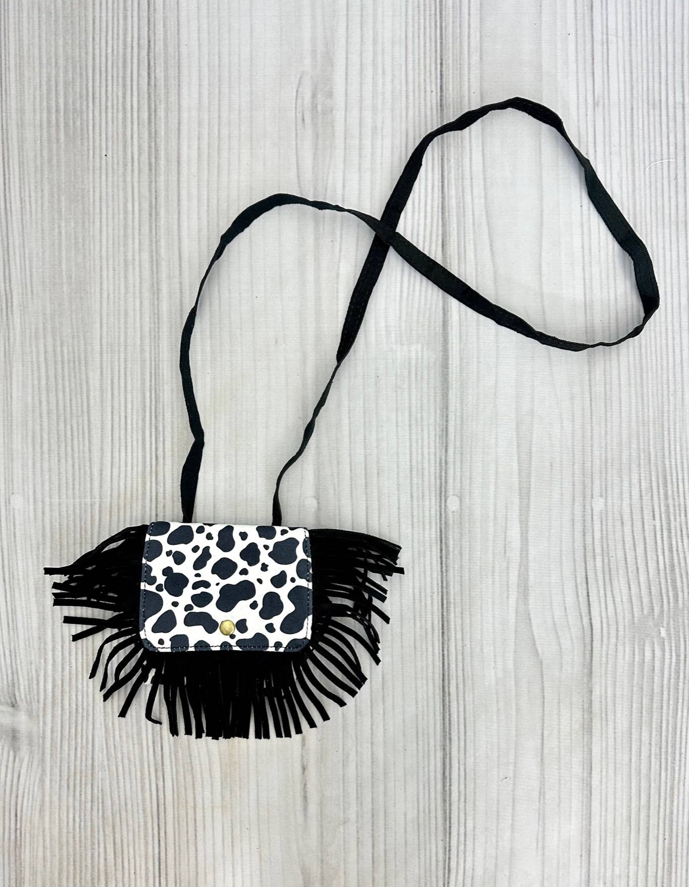 Cow Fringe Purse