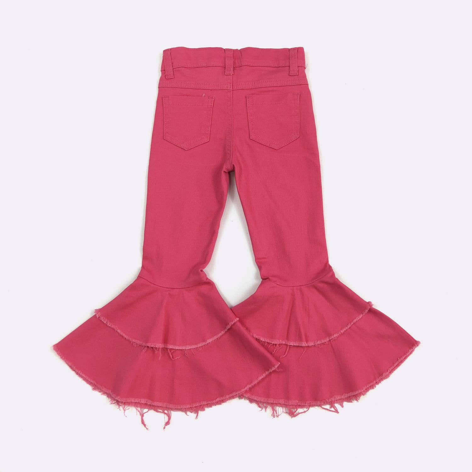 Hot Pink Denim Flares